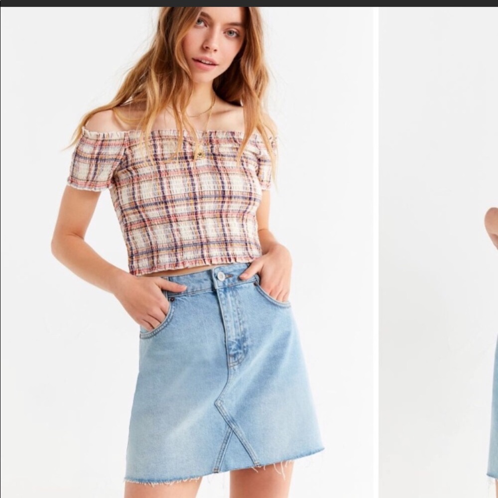 urban outfitters jean skirt